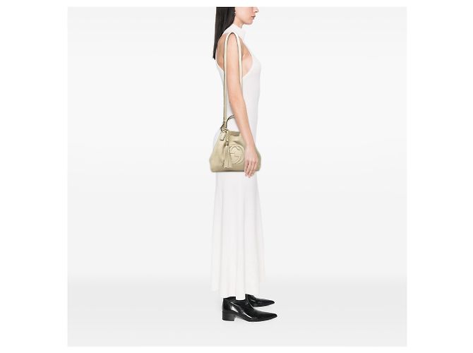 Borsa Soho Satchel Gucci in pelle marrone Small Beige - vista 6