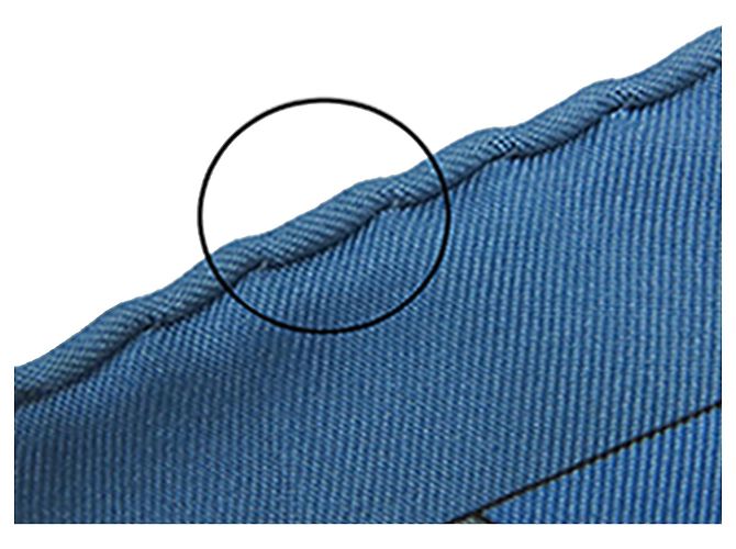 Hermès Blue L Or Des Chefs Seidentuch 90 Blau - Ansicht 10