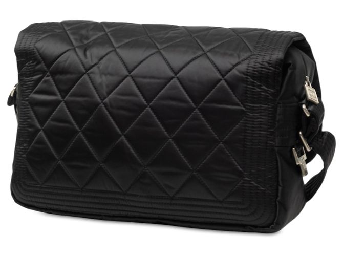 Borsa a tracolla Chanel Black CC Quilted Nylon Sports Line Nero - vista 2