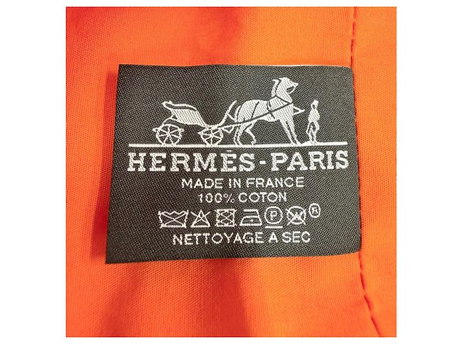 Hermès Blue Printed Canvas Drapeaux Au Vent - vista 6