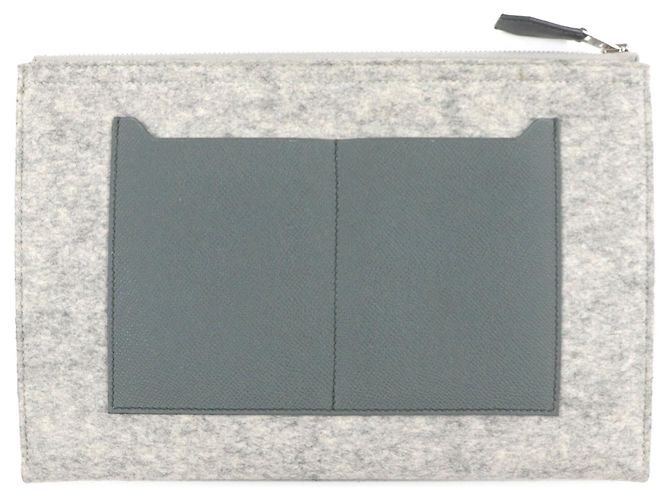 Hermès Toodoo 29 in Epsom grigio e feltro - vista 2