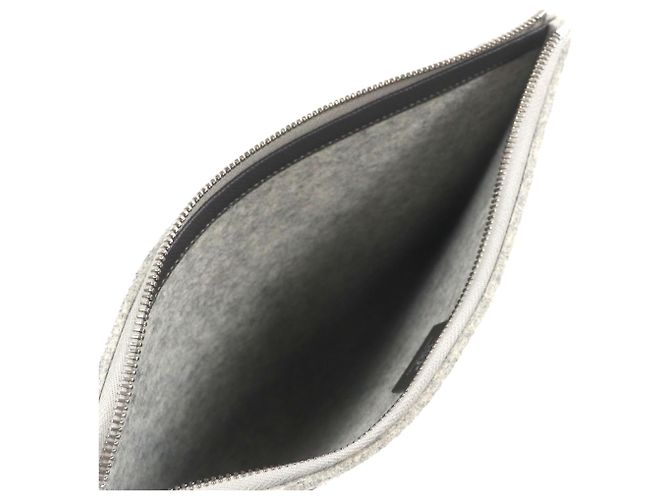 Hermès Toodoo 29 in Epsom grigio e feltro - vista 4