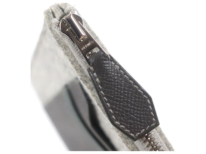Hermès Toodoo 29 in Epsom grigio e feltro - vista 7