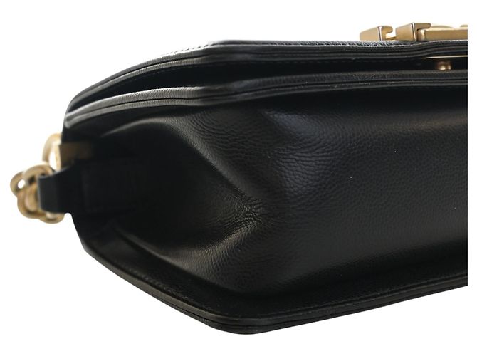 Chanel Black Small Quilted Caviar Boy Flap Nero - vista 10