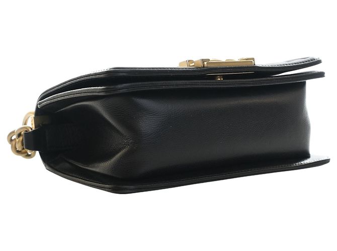 Chanel Black Small Quilted Caviar Boy Flap Nero - vista 12