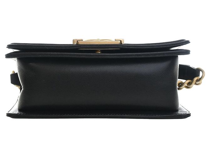 Chanel Black Small Quilted Caviar Boy Flap Nero - vista 3