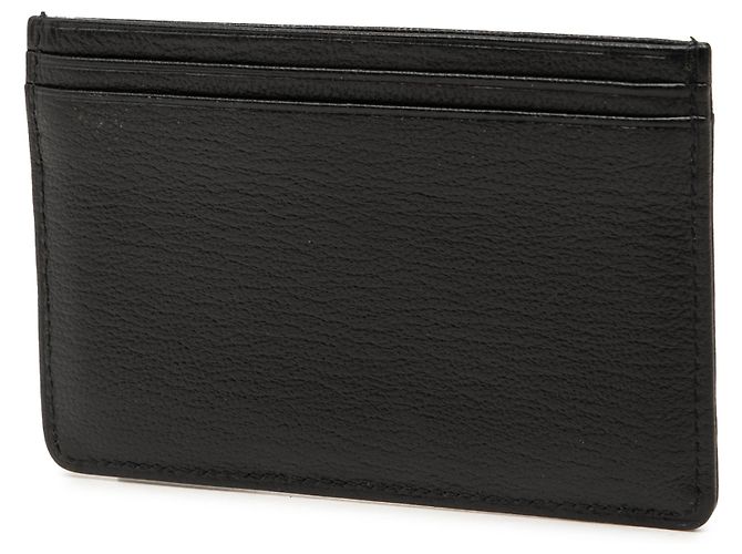 Schwarzer CC Kartenhalter aus genarbtem Kalbsleder von Chanel - Ansicht 2