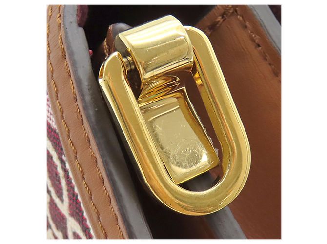 Louis Vuitton Red Monogram Jacquard Since 1854 Mini Dauphine Rosso Bordò - vista 10