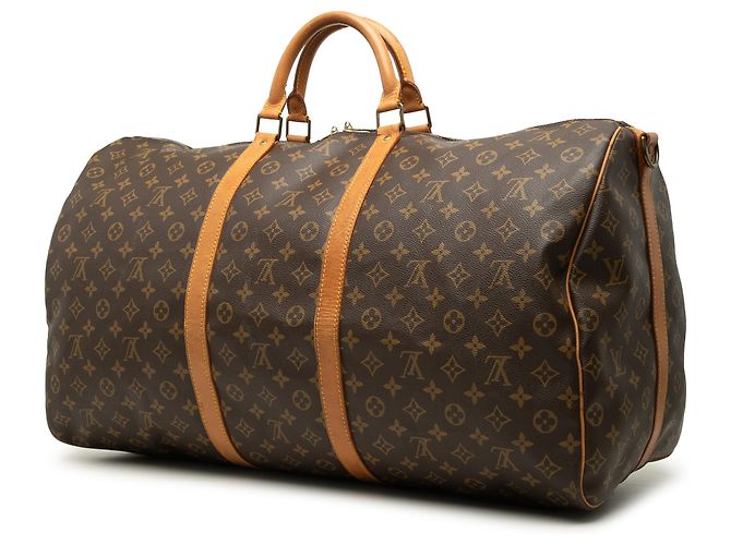 Louis Vuitton Brown Monogram Keepall Bandouliere 60 Marrone - vista 2
