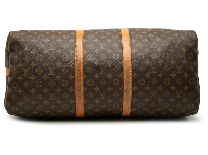 Louis Vuitton Brown Monogram Keepall Bandouliere 60 Marrone - vista 3