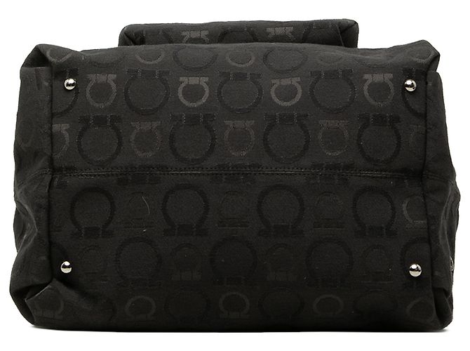 Salvatore Ferragamo Ferragamo Gancini Canvas Tote in Schwarz - Ansicht 3