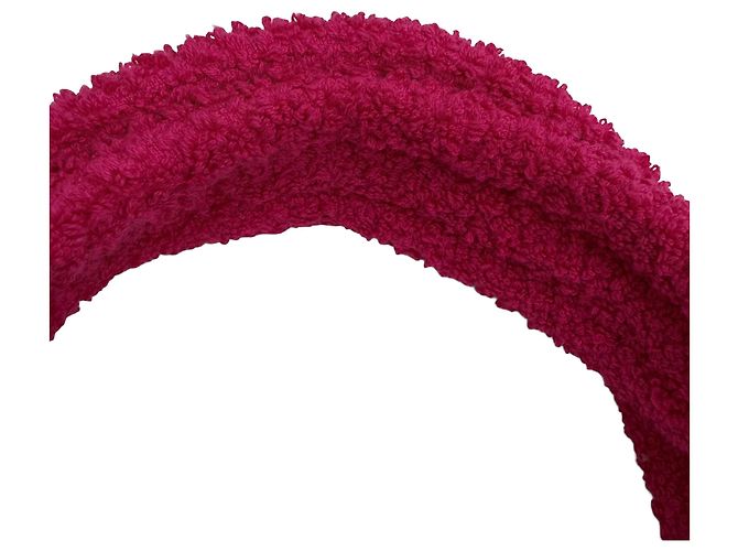 Borsa da spiaggia reversibile Chanel Pink CC in spugna Rosa - vista 12