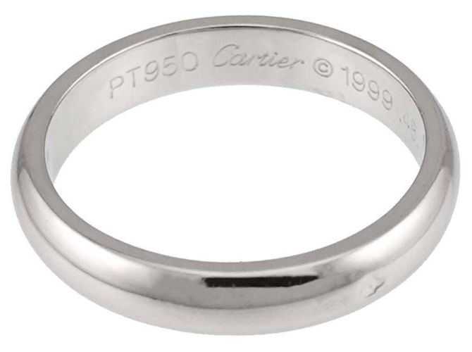Cartier 1895 Classic Band Ring aus Platin - Ansicht 3