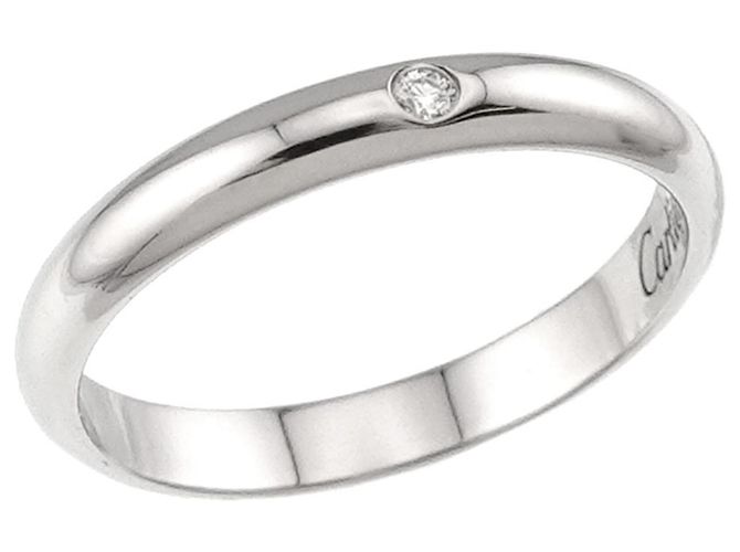 Cartier 1895 Classic Band Ring aus Platin - Ansicht 5