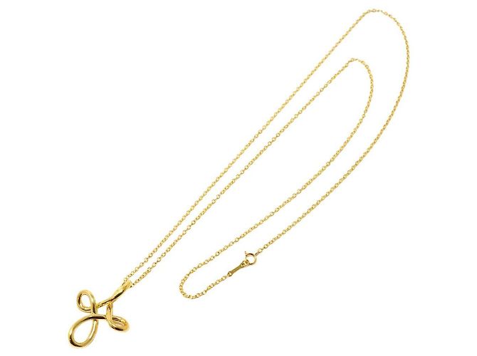 Collar largo Tiffany & Co. Infinity Cross en oro amarillo de 18K - vista 2