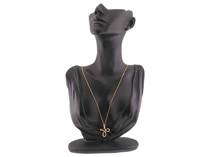 Collar largo Tiffany & Co. Infinity Cross en oro amarillo de 18K - vista 8