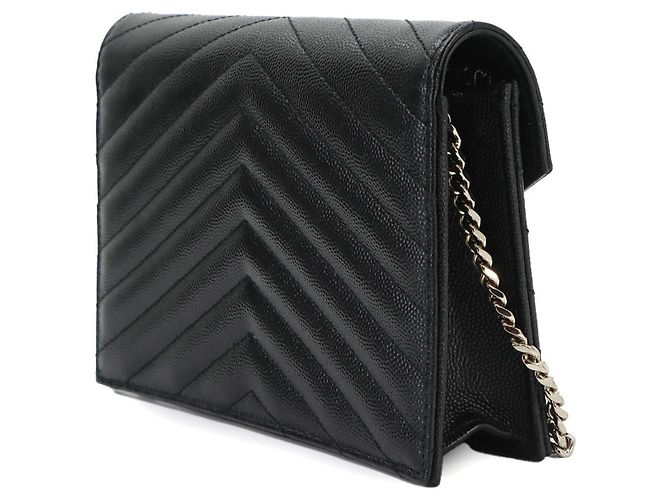 Portafoglio a catena Saint Laurent Cassandre Envelope Nero - vista 4