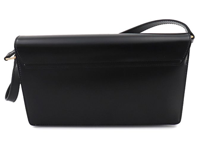 Céline Borsa a spalla e clutch Celine Triomphe Trapeze 2-Way Nero - vista 3
