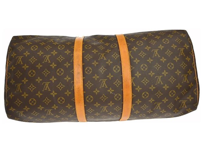 Louis Vuitton Keepall Monogram 55 Marrone - vista 7