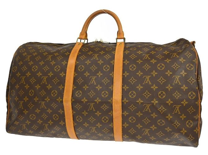 Louis Vuitton Keepall Bandoulière Monogram 60 Marrone - vista 2