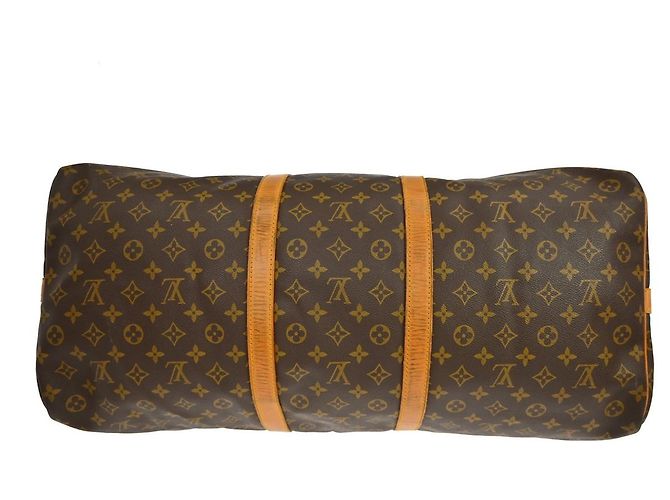 Louis Vuitton Keepall Bandoulière Monogram 60 Marrone - vista 7