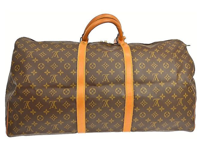 Louis Vuitton Keepall Bandoulière Monogram 60 Marrone - vista 2