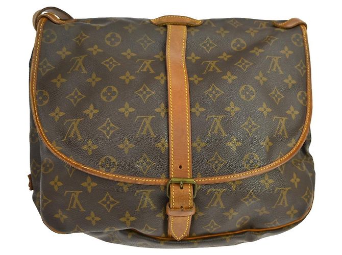 Louis Vuitton Saumur Monogram 35 Marrone - vista 2