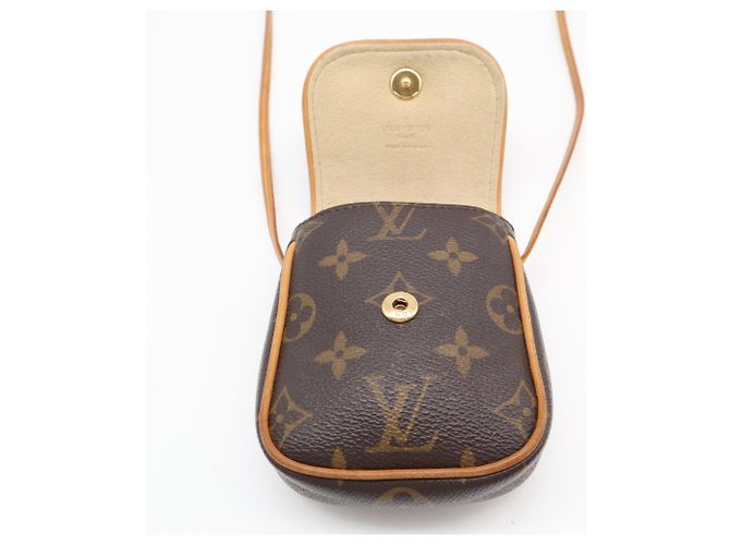 Louis Vuitton Monogram Pochette Cancun M60018 Marrone Beige - vista 10