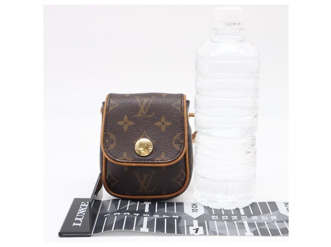 Louis Vuitton Monogram Pochette Cancun M60018 Marrone Beige - vista 3