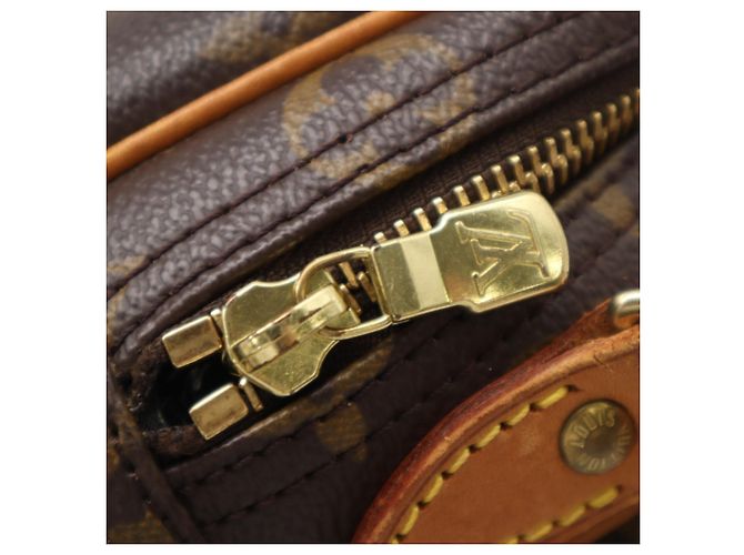 Louis Vuitton Monogram Reporter PM Schultertasche Braun Beige - vista 11