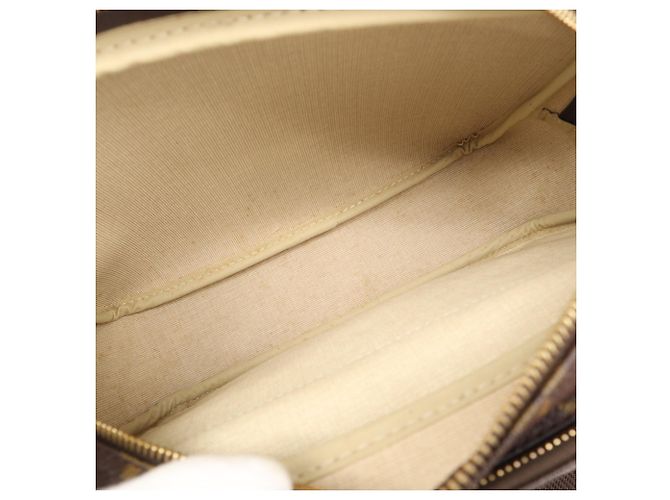 Louis Vuitton Monogram Reporter PM Schultertasche Braun Beige - vista 12