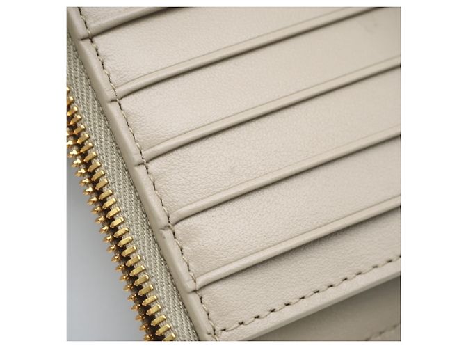 Portafoglio bi-fold con zip Intrecciato Medium Bottega Veneta Beige - vista 17