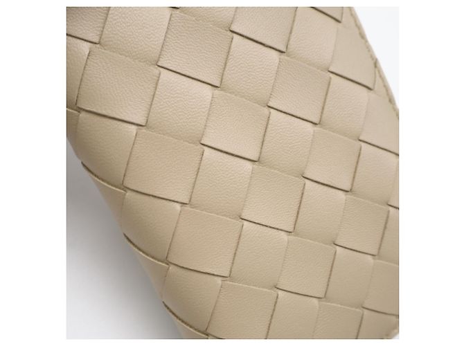 Portafoglio bi-fold con zip Intrecciato Medium Bottega Veneta Beige - vista 4