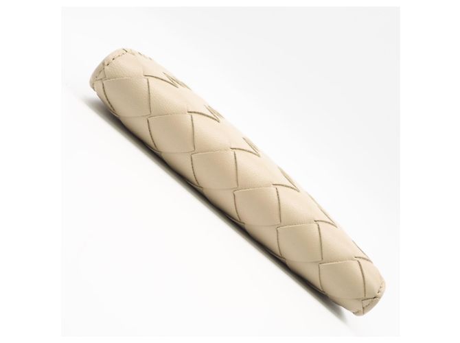 Portafoglio bi-fold con zip Intrecciato Medium Bottega Veneta Beige - vista 7