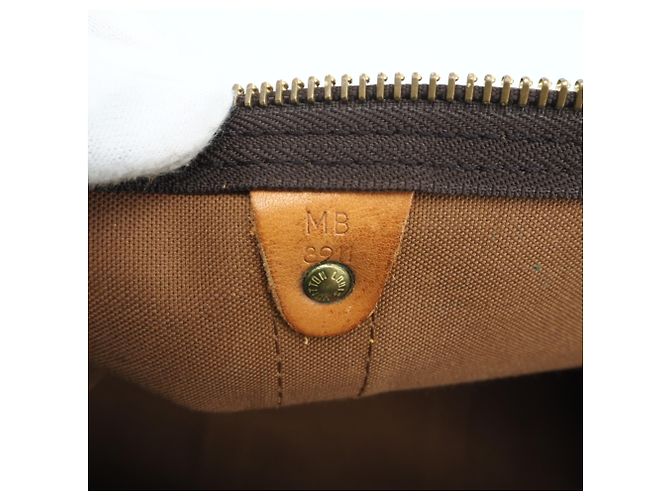 Borsa Boston Louis Vuitton Monogram Keepall 50 Marrone Beige - vista 12