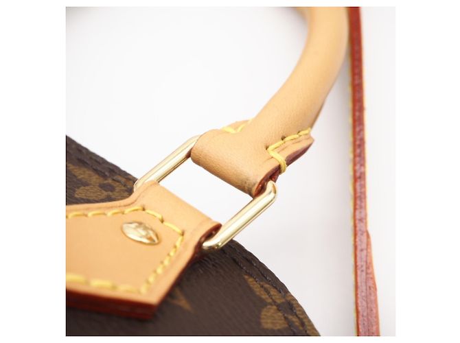 Borsa a tracolla Nano Alma Monogram Louis Vuitton Marrone Beige - vista 10