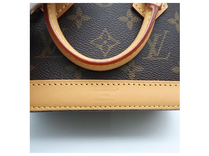 Borsa a tracolla Nano Alma Monogram Louis Vuitton Marrone Beige - vista 14