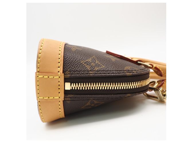 Borsa a tracolla Nano Alma Monogram Louis Vuitton Marrone Beige - vista 6