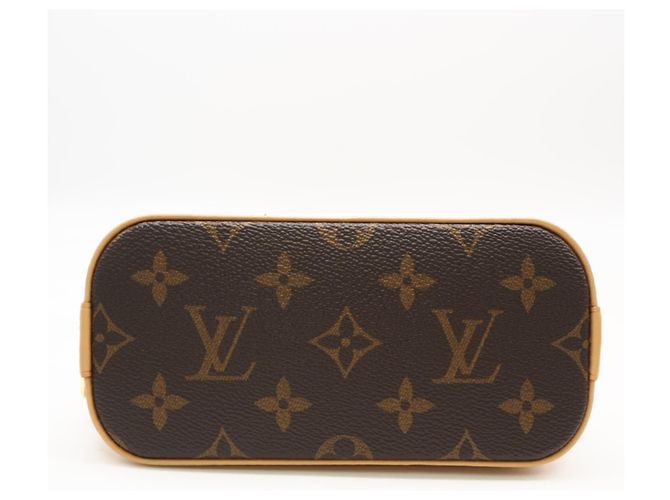 Borsa a tracolla Nano Alma Monogram Louis Vuitton Marrone Beige - vista 7