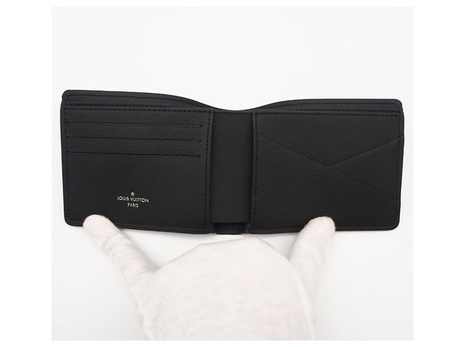 Portafoglio bi-fold Monogram Eclipse Louis Vuitton Marrone Nero - vista 10