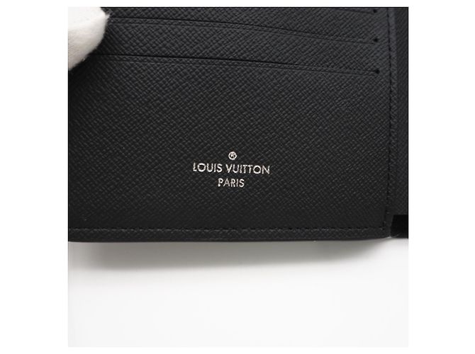 Portafoglio bi-fold Monogram Eclipse Louis Vuitton Marrone Nero - vista 14