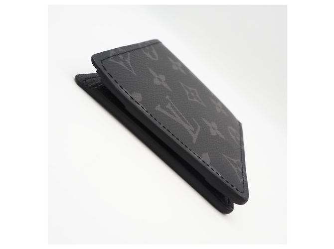Portafoglio bi-fold Monogram Eclipse Louis Vuitton Marrone Nero - vista 8