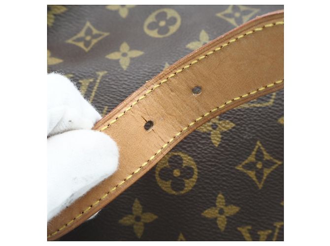 Borsa a tracolla Louis Vuitton Monogram Saumur 35 Marrone Beige - vista 11