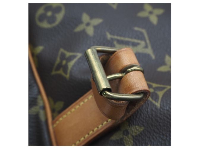Borsa a tracolla Louis Vuitton Monogram Saumur 35 Marrone Beige - vista 13