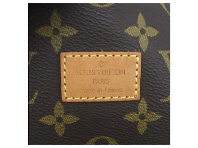 Borsa a tracolla Louis Vuitton Monogram Saumur 35 Marrone Beige - vista 17