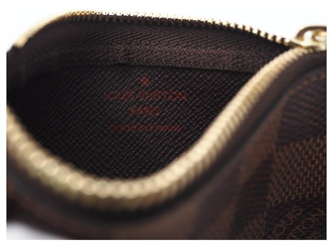 Louis Vuitton Damier Key Case Pochette Marrone Beige - vista 11