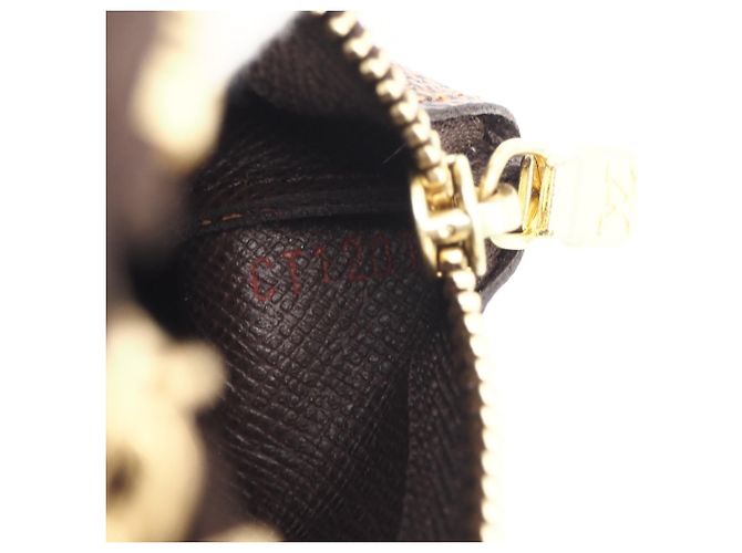 Louis Vuitton Damier Key Case Pochette Marrone Beige - vista 13