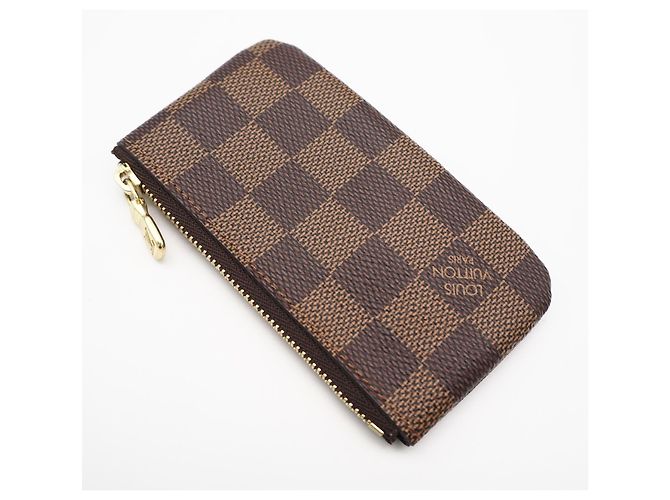Louis Vuitton Damier Key Case Pochette Marrone Beige - vista 2