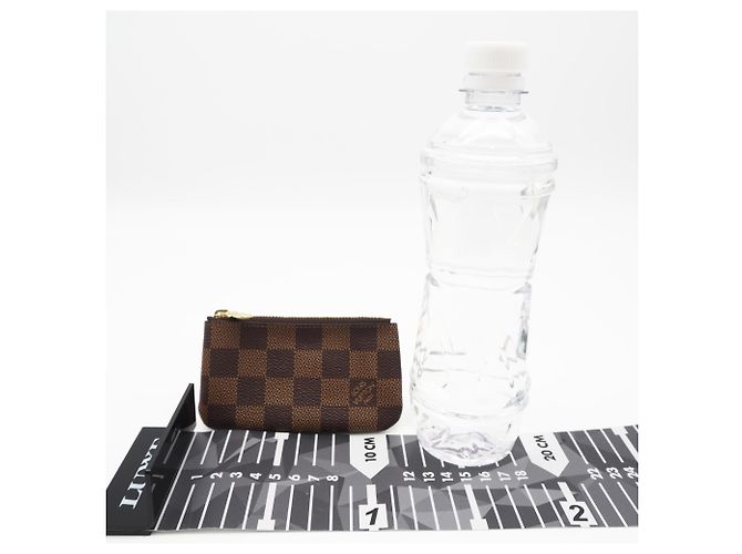 Louis Vuitton Damier Key Case Pochette Marrone Beige - vista 3