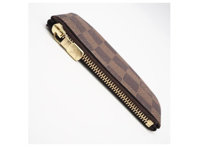Louis Vuitton Damier Key Case Pochette Marrone Beige - vista 5